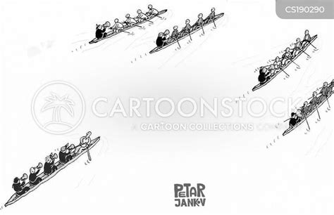 rudern comic|Cartoons und Karikaturen mit Ruderboot